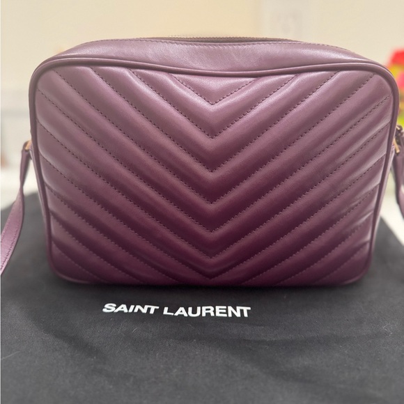 YSL Lou Camerabag. Excellent condition. Plum color - Picture 3 of 11